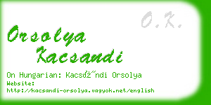 orsolya kacsandi business card